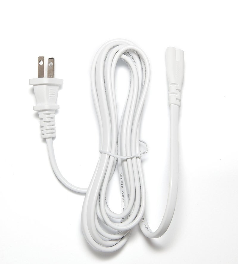 Omnihil (White) 5 Feet AC Power Cord Compatible with Brother CS-6000i Computerized Sewing MAC Hine - Image 1